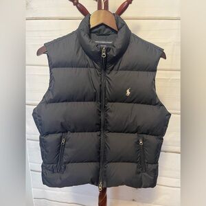 RALPH LAUREN Navy Blue Down Vest. Size Large